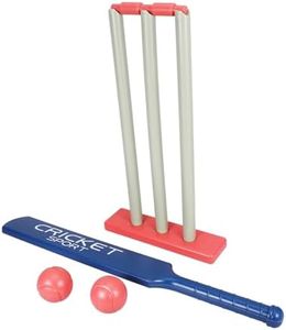 Homoyoyo Cricket Set Cricket Bat ABS Material Wear and Drop Resistant Portable Size 1 Bat 2 Balls Wickets Stumps Stands Indoor Outdoor Sports Parent-Child Activity for Boys and Girls