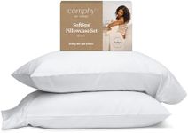 Coop Home Goods Comphy SoftSpa Pillowcase Set of 2, White Super Soft Pillow Cases King, Pillow Cases, Luxury Spa, Breathable, Hotel Quality Pillow Cases