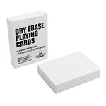 APOSTROPHE Games Dry Erase Blank Playing Cards, Tuck Box Included, Poker Size - 6.3 cm x 8.8 cm, 45 Reusable Blank Cards, Flash Cards, Board Game Cards, Study Guide & Note Cards