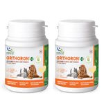 Natural Remedies Orthoron+ Joint Supplement for Dogs & Cats, Relieves Limping, Stiffness, Enhances Joint Movement, Real Chicken Liver, All-Natural & Safe, Easy to Feed, 28 Palatable Tablets- Pack of 2