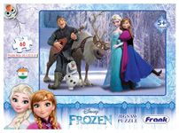 Frank Disney Frozen Jigsaw Puzzle (60 Pieces) for Kids Above 5+ Years - Fun & Challenging Brain Booster Games - Educational Puzzle for Focus and Memory -11549