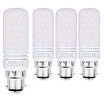 HZSANUE Led Light Bulbs 15W, 120W Incandescent Bulbs Equivalent, 1500Lm, 3000K Warm White, B22 Bayonet Cap Corn Bulbs, Pack of 4