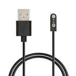 kwmobile USB Cable Charger Compatible with Mibro Watch T2 / Watch A2 / Watch C3 / Watch GS Pro Cable - Charging Cord for Smart Watch - Black