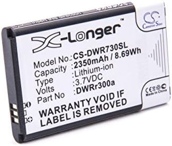 vhbw batería reemplaza D-Link DWRr600b para Router móvil hotspots Modem (2350mAh, 3,7V, Li-Ion)