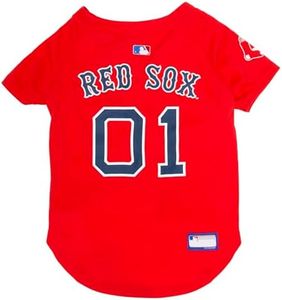 MLB Jersey for Dogs & Cats - Baseball Boston Red Sox Pet Jersey, Medium.