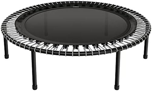 bellicon 49" Fitness Trampoline (Grey) with Screw-on Legs and Bungee Suspension up to 200 lbs (Strong)