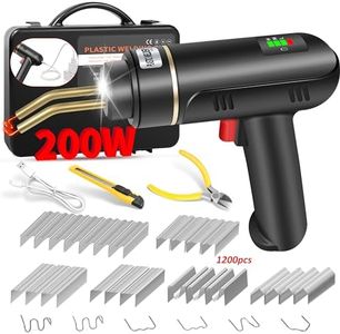 200W Cordless Plastic Welder, Plastic Welding Kit with 1200PCS Hot Stapler, USB Rechargeable Plastic Welder Gun with 5000mAh Battery, Plastic Weld Bumper Repair Kit for Most Plastic Repair