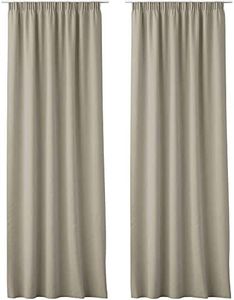 JEMIDI Rideau occultant - 1x Rideau ou 2X Rideau avec Ruban fronceur pour fenêtre Salon Chambre Bureau - Rideau Opaque 140 x 250 cm en Polyester