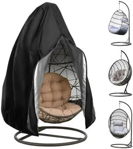 Sporgo Funda impermeable para silla colgante, funda protectora Oxford 210D para silla colgante, funda protectora antipolvo con cremallera y cordón (115 x 190 cm) (1)