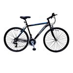 Skorpion - Men's Hybrid Bike - City Bike Tyres, 18” Bike Frame (Black), 700c x 46cm