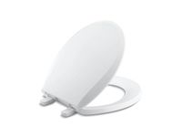 Kohler K-7316-0 Quick-Release Round-Front Toilet Seat White Grip-Tight CACHET