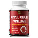 Apple Cider Vinegar with Mother | Raw & Unfiltered | 120 Vegan Tablets | High Strength 8000mg Per Serving | Made in The UK | Natural Food Supplement (120)