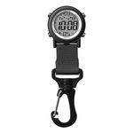 Dakota Light Digital Backpacker, Clip Watch, Alarm, Stopwatch, Timer and Dual Time Watch, Outdoor Gifts for Men and Women, Tactical Digital Watch, Clip On Watch