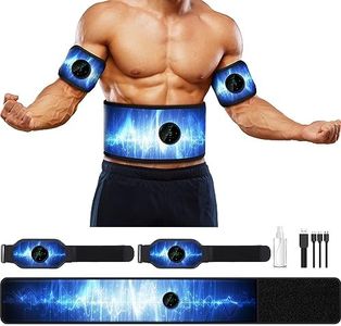 Smiofo ABS Stimulator, Muscle Machine Workout Equipment, Ab Toning Belt Muscle Toner Fitness Training for Abdomen/Arm/Leg, Ab Trainer for Home Body Shape