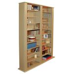 WATSONS GENESIS - Multimedia 1060 CD / 420 DVD Blu-ray Storage Shelves - Oak