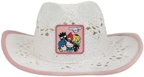 Hello Kitty & Friends Characters Front Patch White Cowboy Hat