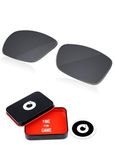 OWORK Polycarbonate Replacement Lenses for Oakley Gascan OO9014 Sunglass - Iridium Black