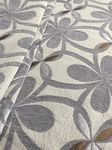 OctoRose Thick Durable Upholstery Chenille Grey/Beige Fabric 59" Width Sewing Fabrics Order by Yard (Chenille-Grey-Leaves, 1 Yard)