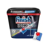 Finish Power Ball Quantum Ultimate Dishwasher Detergent Tabs, Scrubs, Degreases, Shines, Ultimate Clean & Sine 1st time everytime, 72 Tabs