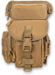 Voyager Leg Bag For Hunting or Hiking (Flat Dark Earth) and Alpine Innovations Hydro Pack 3 Liters