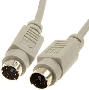 PS2 Switchbox Cable 6 Pines Mini DIN Masculino Clavija a Clavija 2 m [2 metros/2m]