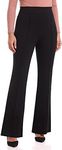 Rekucci Women's Secret Figure High Waist Knit Pull-On Flared Pant (6, Black)