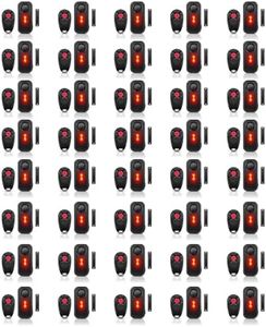 Greencycle Door Alarm with Remote,Door Alarms for Kids Security,Pool Safety Alarms for Doors and Windows,113dB,Alarm/Doorbell Mode,IP66 Waterproof Home Security Sensor Outdoor Garage Apartment, 40PC