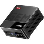 AOOSTAR GEM12 MAX Mini PC Ryzen 7 8745HS (8C/16T up to 5.1GHz), NO DDR5 RAM NO PCIe4.0 SSD Radeon 780M Graphics Gaming Computers, with OCuLink Dual USB4, HDMI/Dual 2.5G LAN/ BT5.2/WIFl6