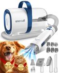 oneisall Dog Grooming Vacuum Kit,Dog Clippers, Suction 99% Pet Hair,Professional Dog Vacuum Groomer with 7 Pet Grooming Tools for Shedding Thick & Thin Dogs Cats Pet Hair (1 .5 litre)