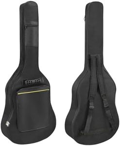 Mdvora 1/2/3 Pack Guitar Bags, 38 40 41 inch Electric Guitar Case, Waterproof Oxford Electric Guitar Gig Bag, Two Pockets, for Acoustic Classical Guitar, Ukulele, Bass Guitar(1 Pack)