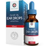 Medi Grade Olive Oil Ear Drops for Wax Removal and Blocked Ears, 10ml - 100% Natural Ear Wax Removal Drops with Pipette Dropper Softens and Removes Hardened Earwax Buildup - Advanced Ear Wax Drops