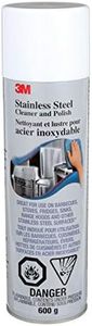 3M Stainless Steel Cleaner & Polish, 21 oz. Aerosol, 1-Pack - High Gloss Formula, Removes Fingerprints