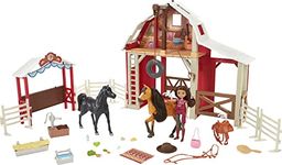 Spirit Untamed Ultimate Barn Playset, Lucky Doll (7-in) Spirit Horse with Color Change (8-in), Extra Horse, Barn, Paddock & Multiple Storytelling Accessories, Great Gift for Ages 3 Years Old & Up