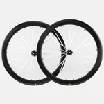 SUPERTEAM S-All Carbon EVO 1365g/1415g Road Bike Wheels Disc Brake Tubeless Wheels 21mm Inner Width 700c 36T Ratchet System Center Lock for UCI Faster Racing Bike(White Spokes)