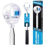 CHAMPKEY Upgraded Auto-Locking Golf Ball Retriever Performance Version - High Durability and Stability Golf Retriever - Thicken Telescopic Shaft Golf Ball Picker (12 Ft)