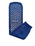 Generic 3XL Slip Stop Single Tread Slipper Socks | Triple Extra Large Blue Extra Wide Bariatric Socks (3 Pairs), MAAS-SOC-001, Blue, L