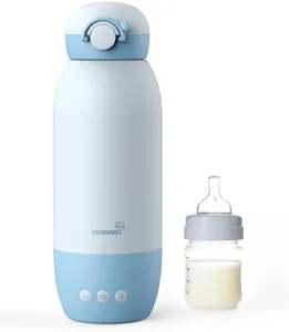 GROWNSY Portable Bottle Warmer, Fast Baby Bottle Wamer On The Go, Travel Milk Warmer for Breastmilk