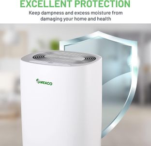 Meaco MeacoDry 10L Dehumidifier – Silver, Quiet Home Moisture Removal