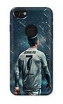 NalamiCases Famous Football Player Ronaldo Printed Designer Hard Back Case Cover for Apple iPhone 7 Logo View (4.7") / iPhone 8 Logo View (4.7"), A1778, A1660 -(CS) MKK2014