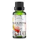 Esslux Black Pepper Essential Oil - 100% Pure Natural Black Pepper Oil for Aromatherapy, Diffuser & Skin | Spicy, Warm Aroma Ideal for Massage & Soap Making - Therapeutic Grade - 15 ML