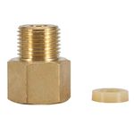 CO2 Cylinder Tank Adapter, Brass Cylinder Tank W21.8 CGA320 Adapter, Regulator Adapter Connector Fitting Tank Converter Accessories for Homebrew Aquarium(Convert CGA320 to W21.8)