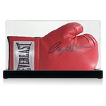 Exclusive Memorabilia Nigel Benn Signed Boxing Glove. Display Case