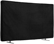 kwmobile Dust Cover for 85" TV - Linen TV Display Protector for TVs - Protect Your TV Screen - Black