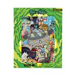 AQUARIUS Rick and Morty Cast Puzzle (1000 Piece Jigsaw Puzzle) - Glare Free - Precision Fit - Virtually No Puzzle Dust - Officially Licensed Rick and Morty Merchandise & Collectibles - 20x27 Inches