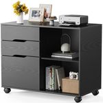 Sweetcrispy 3-Drawer File Cabinet, 