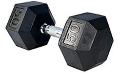 Rubber Hex Dumbbell 50 LBS