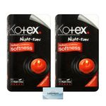 Sanitary Towels Night Time Maxi 10 Pads - Bundle of 2 (2x10 Pads) - Extra Cushioned for Comfort and Protection, with Leak-Proof Technology - kotex