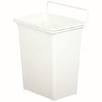 Knape & Vogt KV Door Mounted Waste Bin for Vanity 9qt White