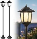 PASAMIC 63" Solar Lamp Post Lights 