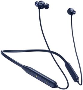 pTron Tangent Rush w/ 50Hrs Playtime, Pristine Sound, Dual-Device Pairing, Bluetooth 5.4 Wireless in-Ear Earphones with Mic, Voice Assistant, Type-C Fast Charging & IPX5 Water Resistant (Blue)